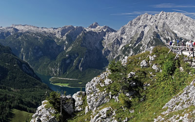 Jenner mit Blick auf Watzmann